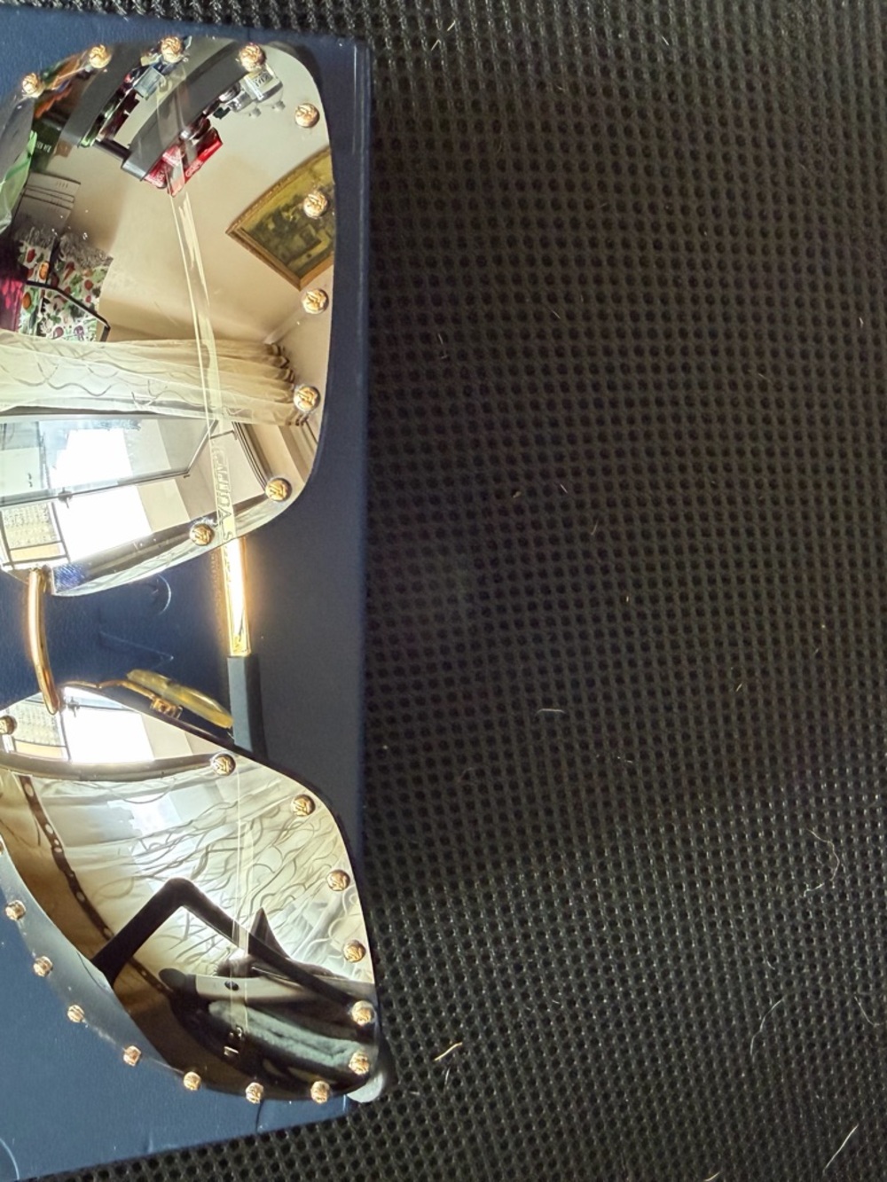 Louis Vuitton Gold-Stud Rimless Sunglasses with Gray Lenses - Picture 3 of 5